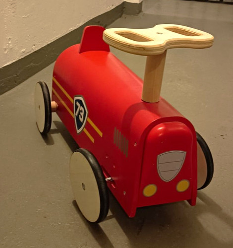 Holz rutscher aufsitzauto - holz, rot