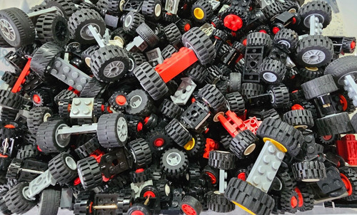 Lego 50x räder 25x - räder, +