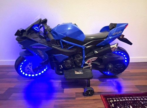 Kinder elektro motorrad - kinder, blau